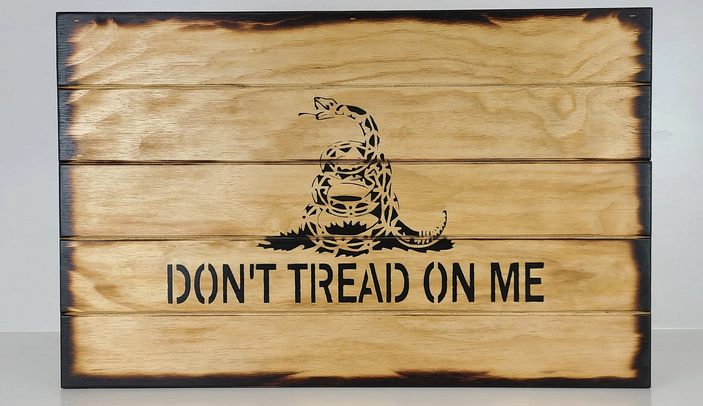 Hidden Gun Storage Sign Charred Finish