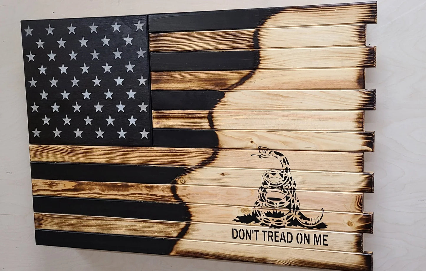 Premium Dual-Compartment Gun Case – Half Flag & Logo Design