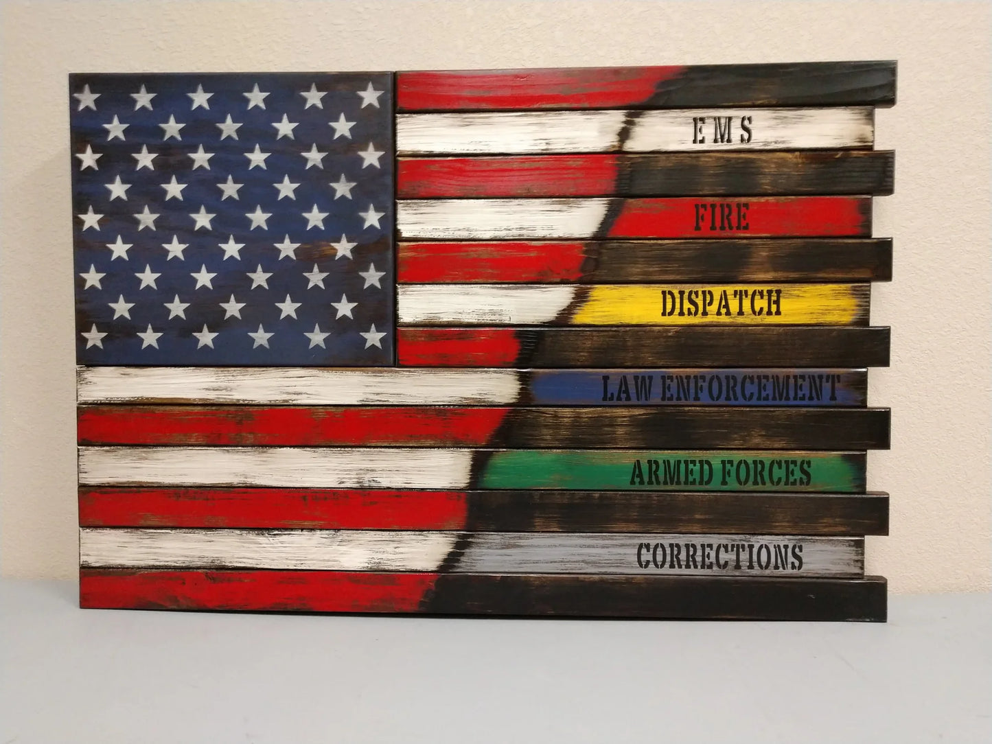 Large American Flag Gun Concealment Case – Dual Compartment