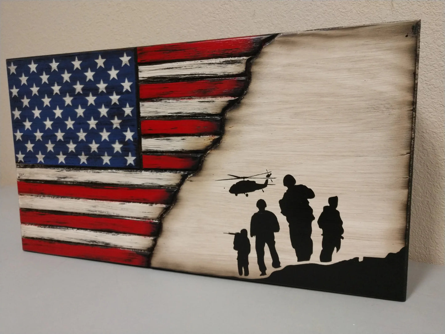 Small American Flag Gun Concealment Case – Single Compartment