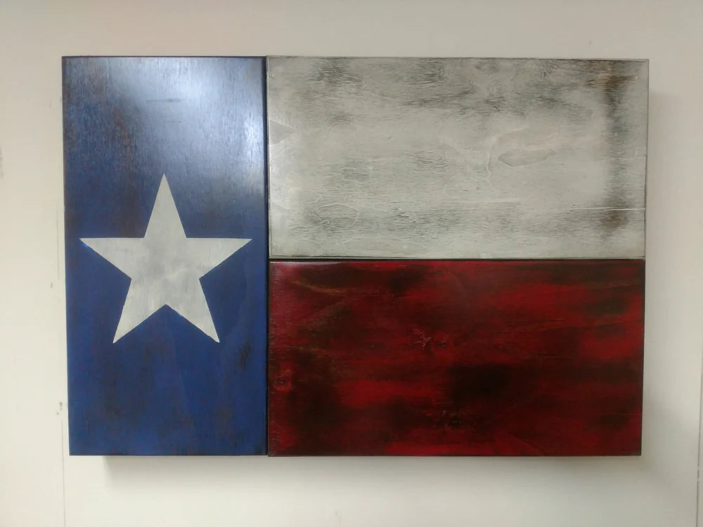 Large Wooden State Flag & Special Design Gun Case