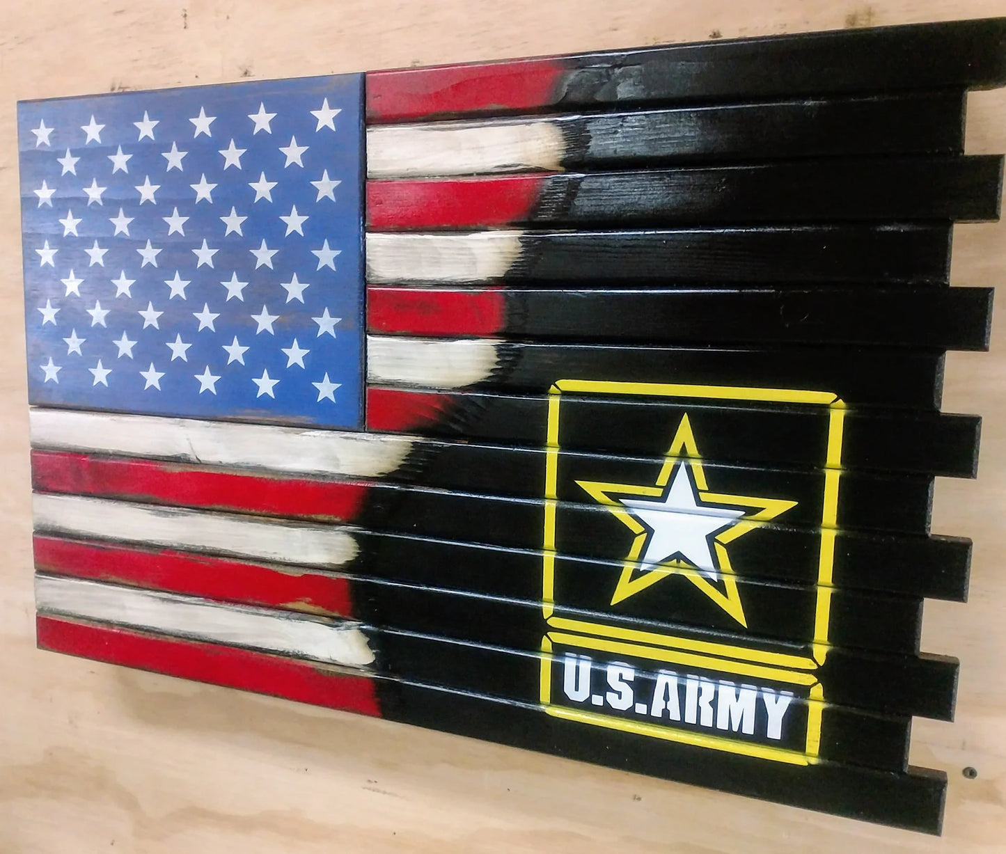Premium Dual-Compartment Gun Case – Half Flag & Logo Design