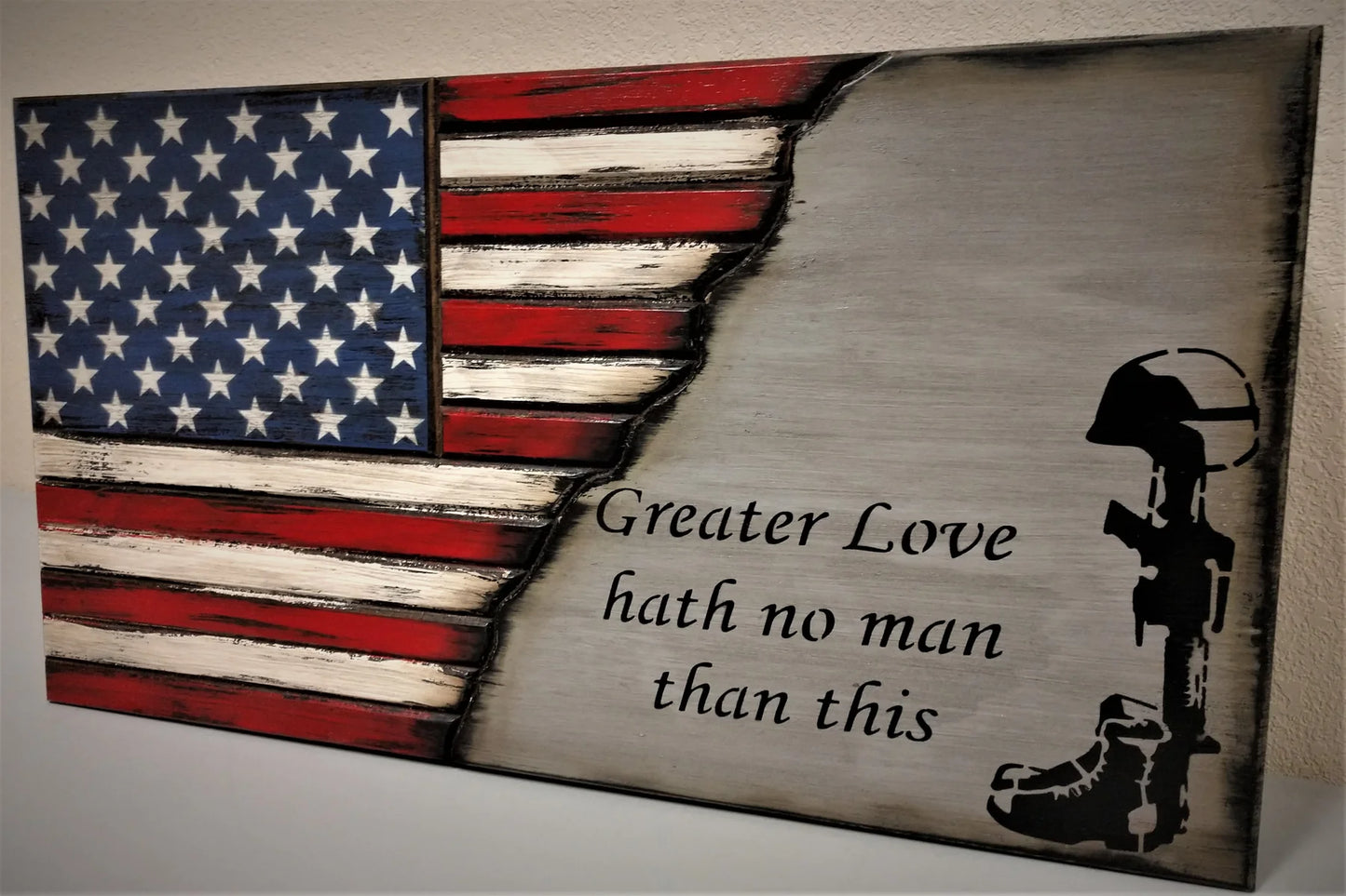 Small American Flag Gun Concealment Case – Single Compartment