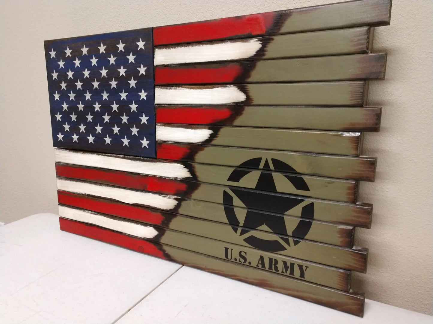 Premium Dual-Compartment Gun Case – Half Flag & Logo Design