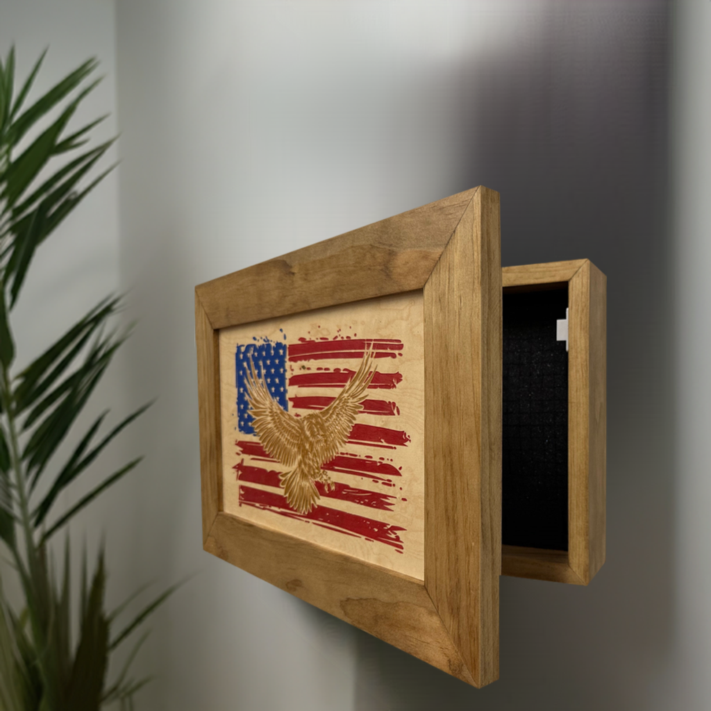 Decorative Wall-Mounted Secure Gun Cabinets