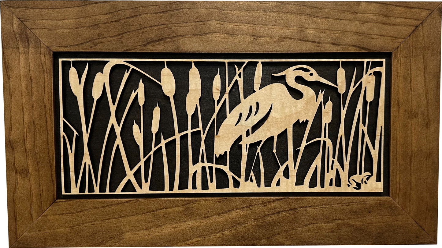 Heron in Cattails