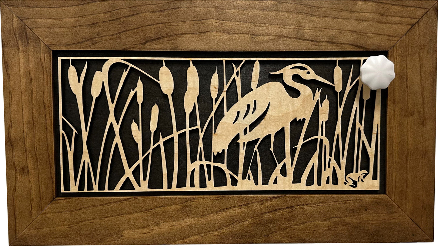 Heron in Cattails