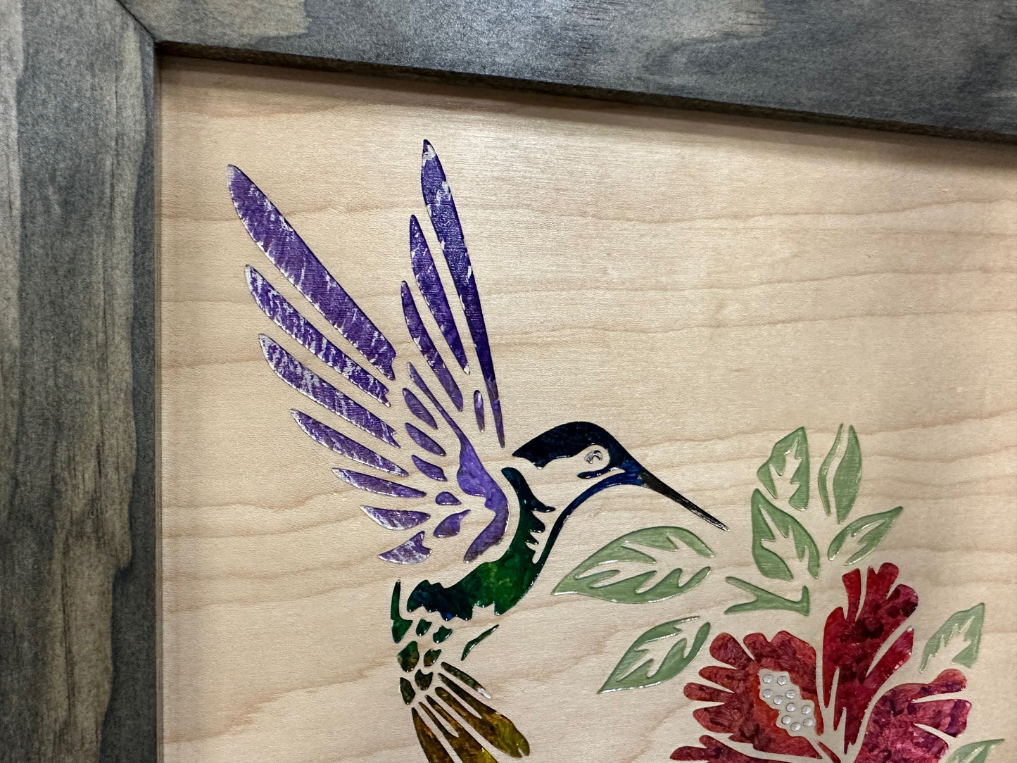 Hummingbird and Hibiscus