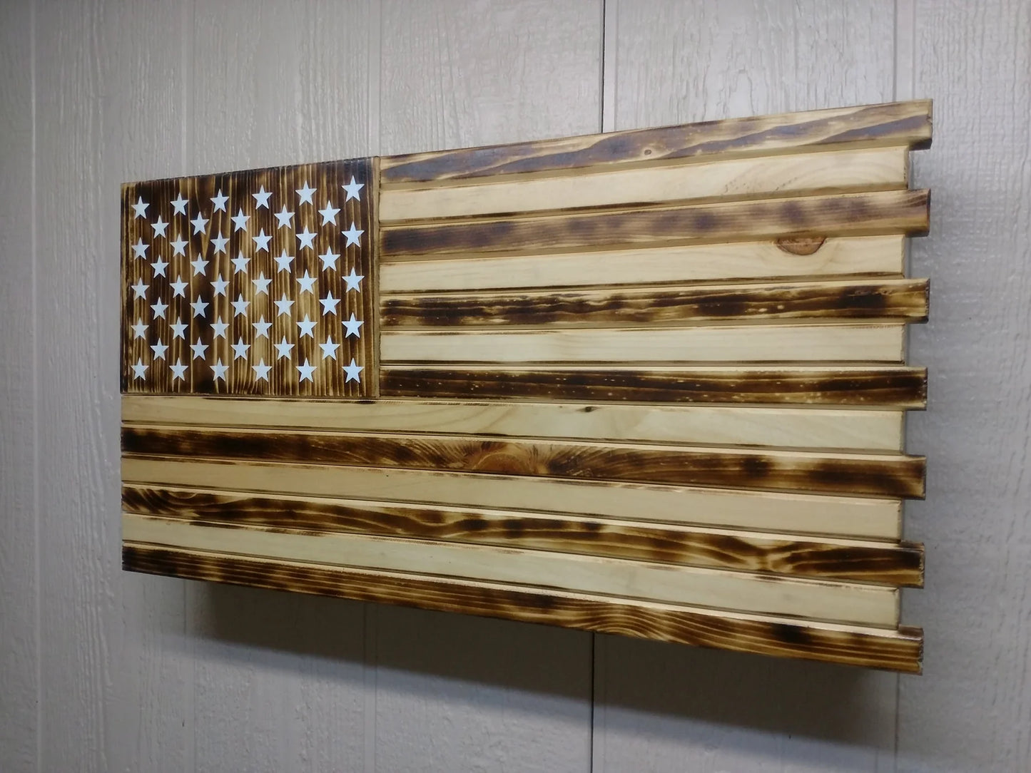 Large American Flag Gun Concealment Case – Dual Compartment