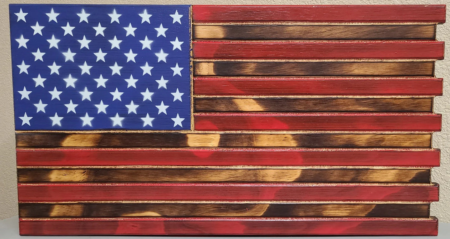 Deluxe 3-Compartment Gun Concealment Case – American Flag Designs