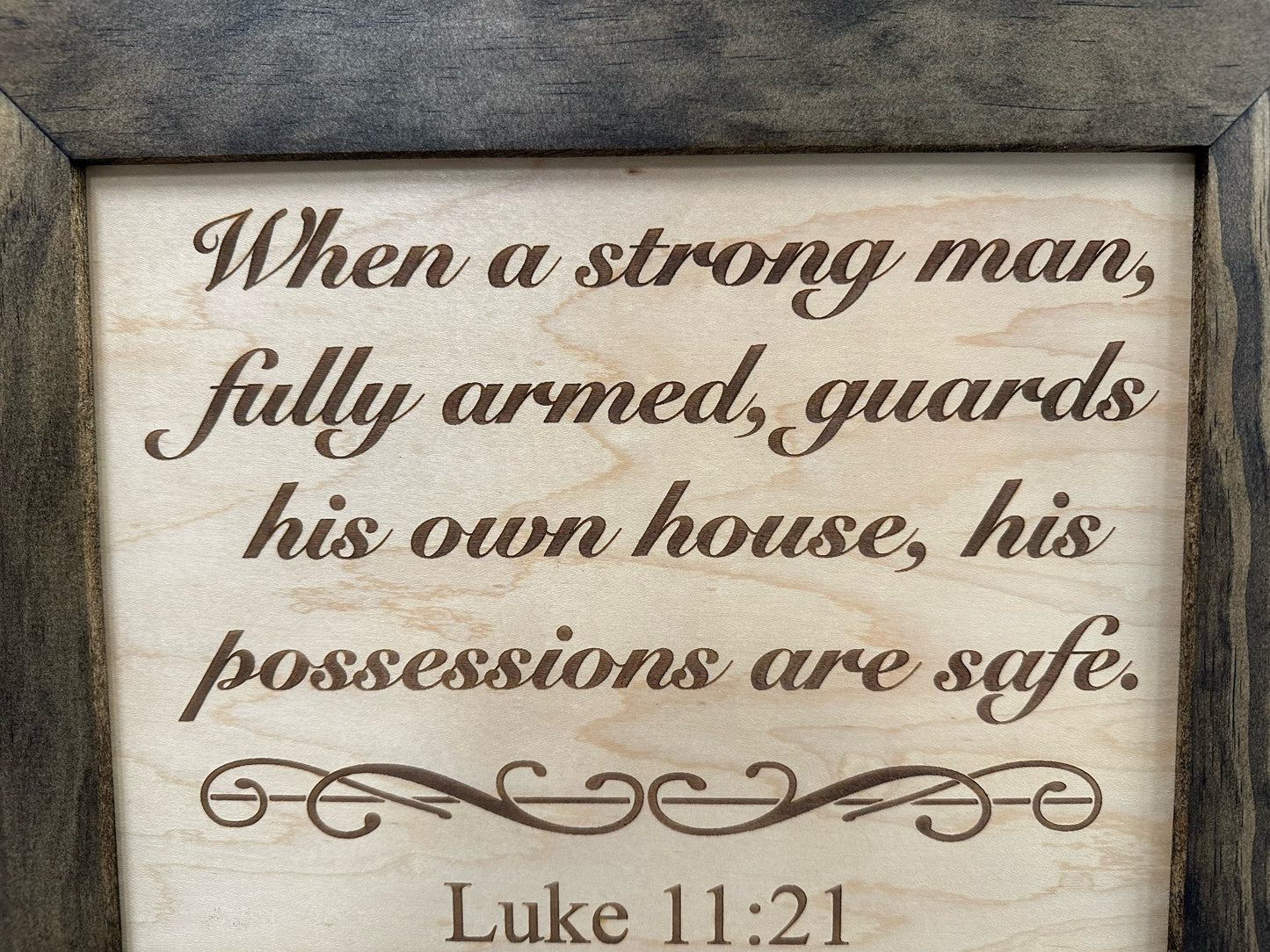 Luke 11:21