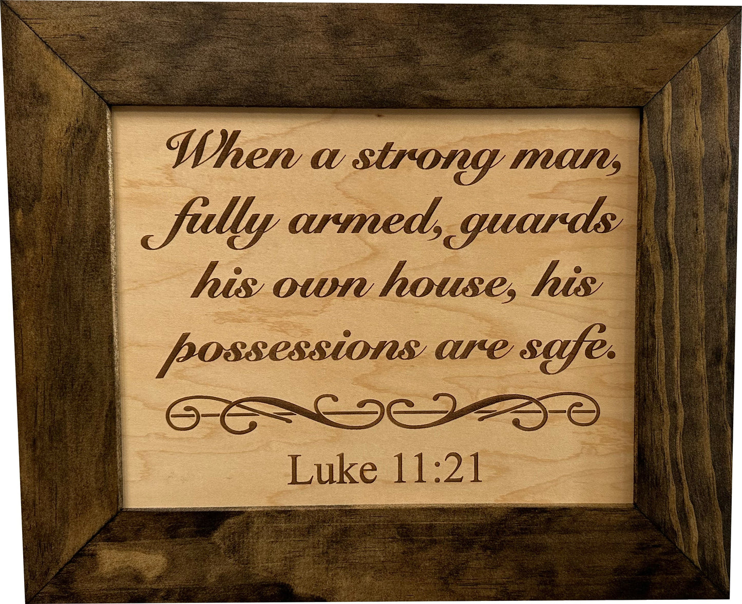 Luke 11:21
