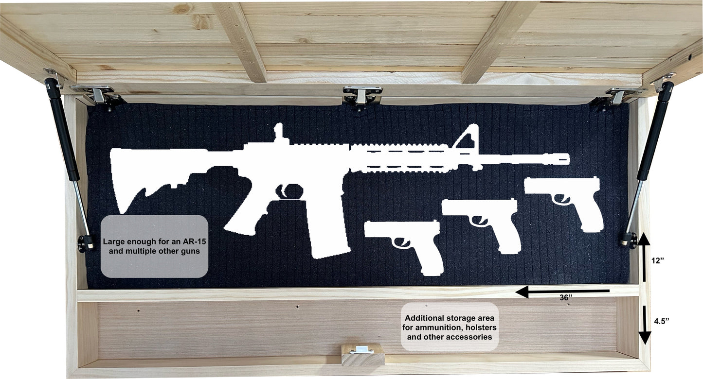 Large Decorative Secure Gun Cabinets