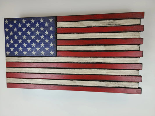 Small American Flag Gun Concealment Case – Single Compartment
