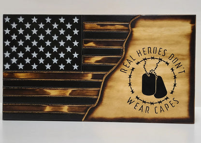 Deluxe 3-Compartment Gun Concealment Case – American Flag Designs