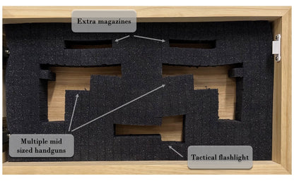 Decorative Wall-Mounted Secure Gun Cabinets