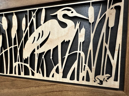 Heron in Cattails