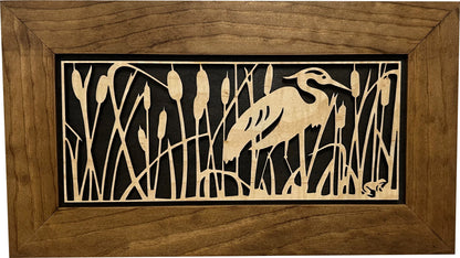Heron in Cattails