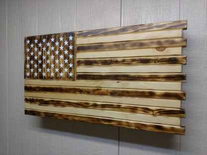 Deluxe 3-Compartment Gun Concealment Case – American Flag Designs