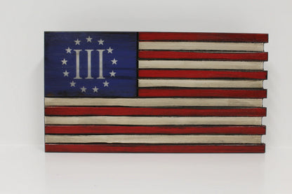 Deluxe 3-Compartment Gun Concealment Case – American Flag Designs